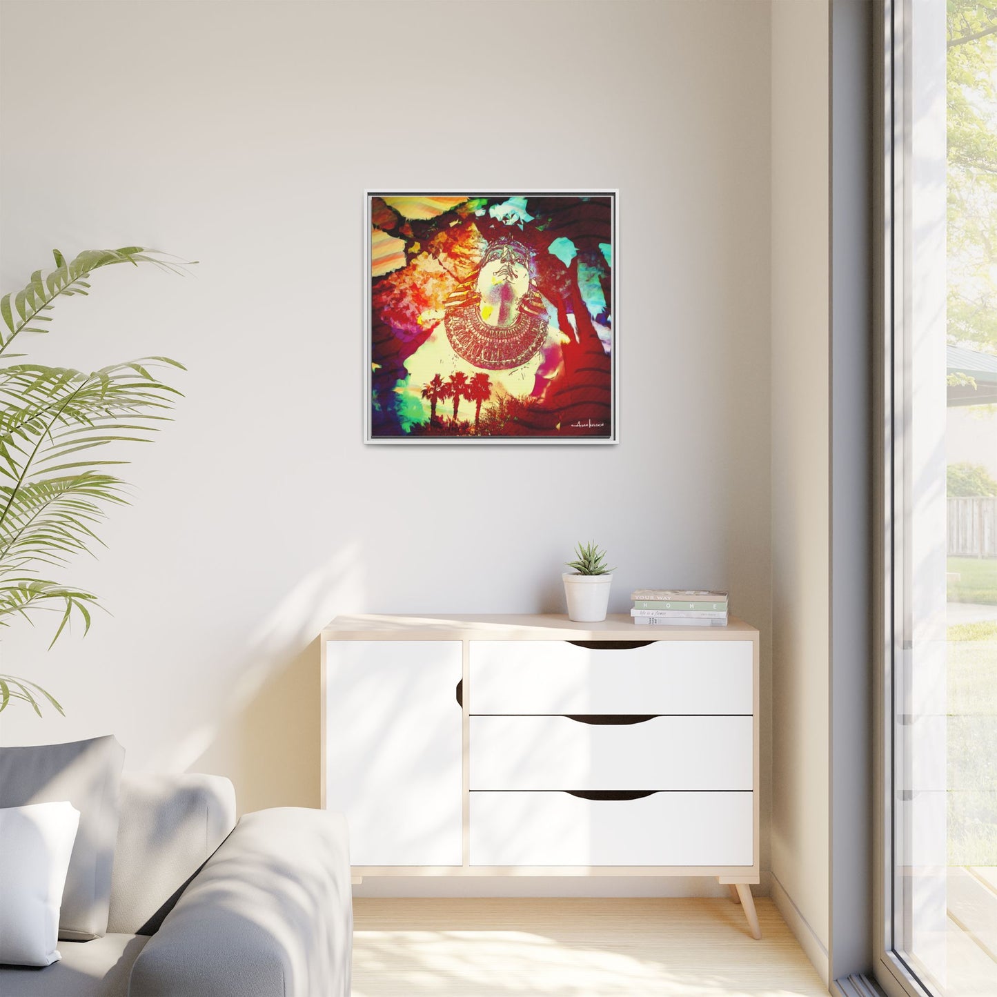 West Quest - Gallery Canvas Wrap, Square Frame