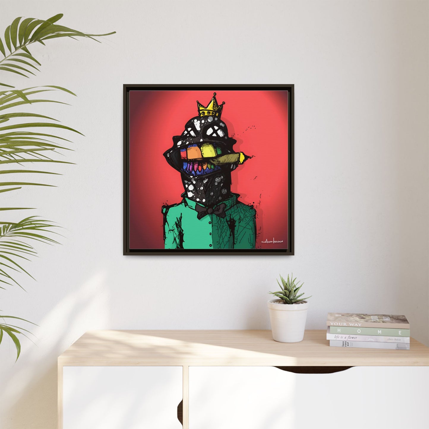Creep #197 - Gallery Canvas Wraps, Square Frame