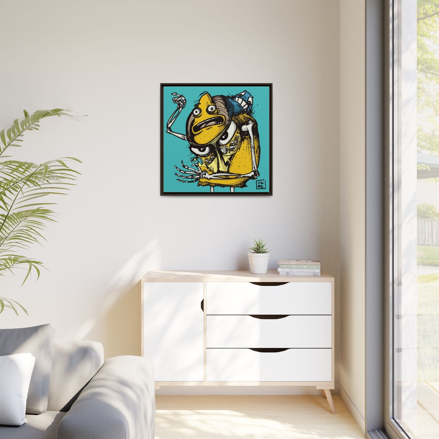 Potato Chip Bag - Gallery Canvas Wrap, Square Frame