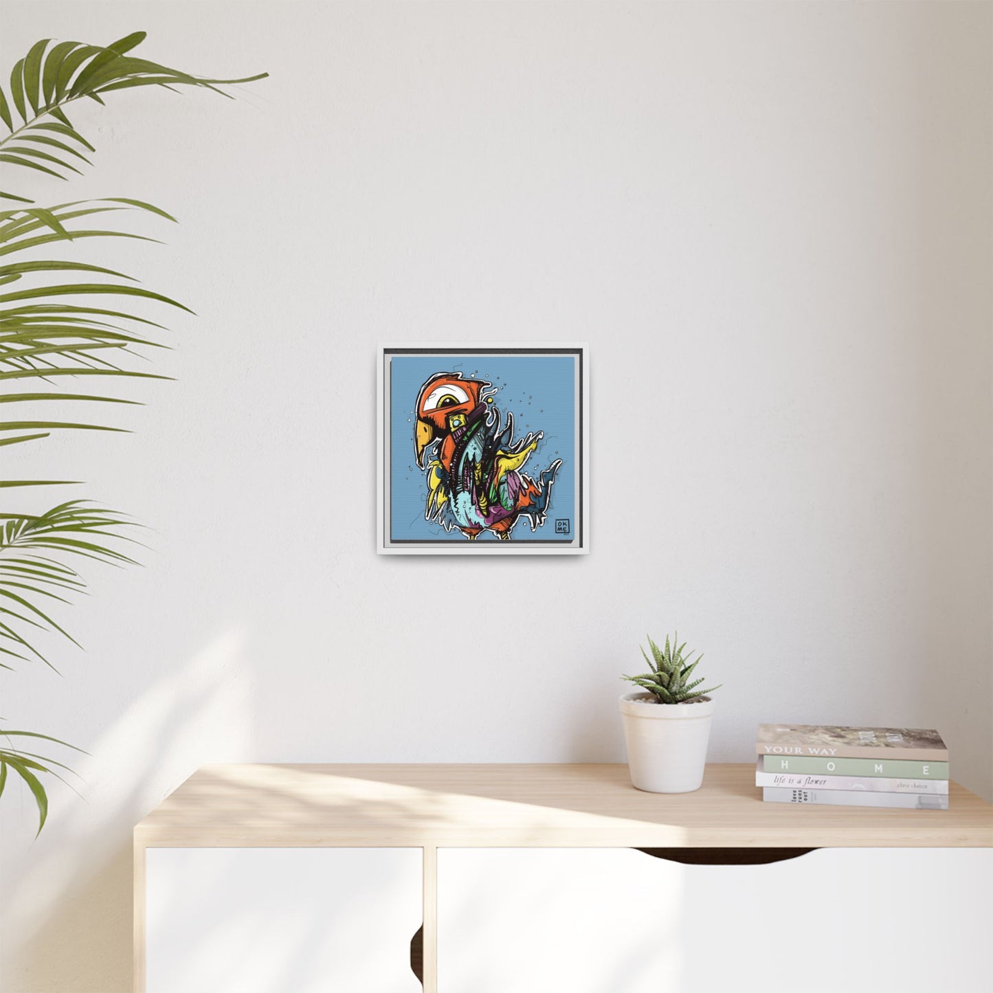 Bird - Gallery Canvas Wrap, Square Frame