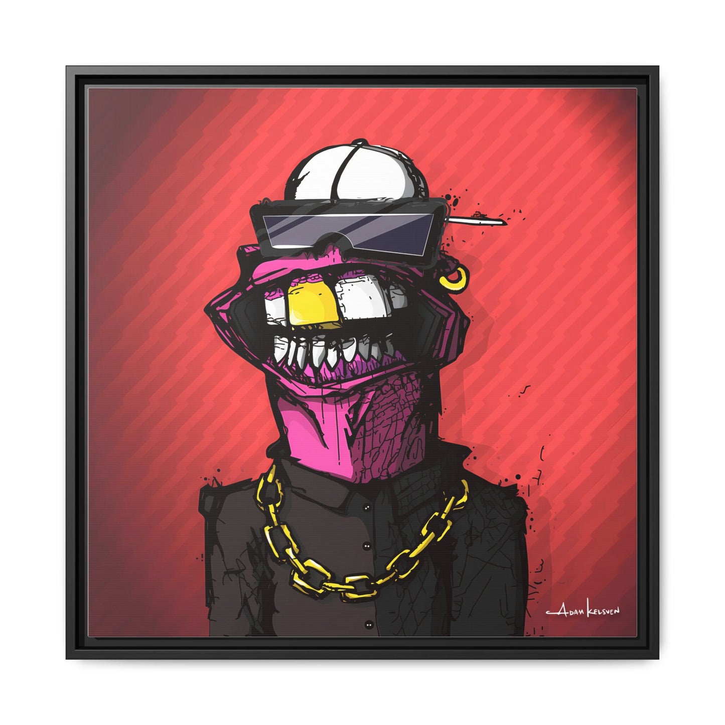 Creep #063 - Gallery Canvas Wraps, Square Frame