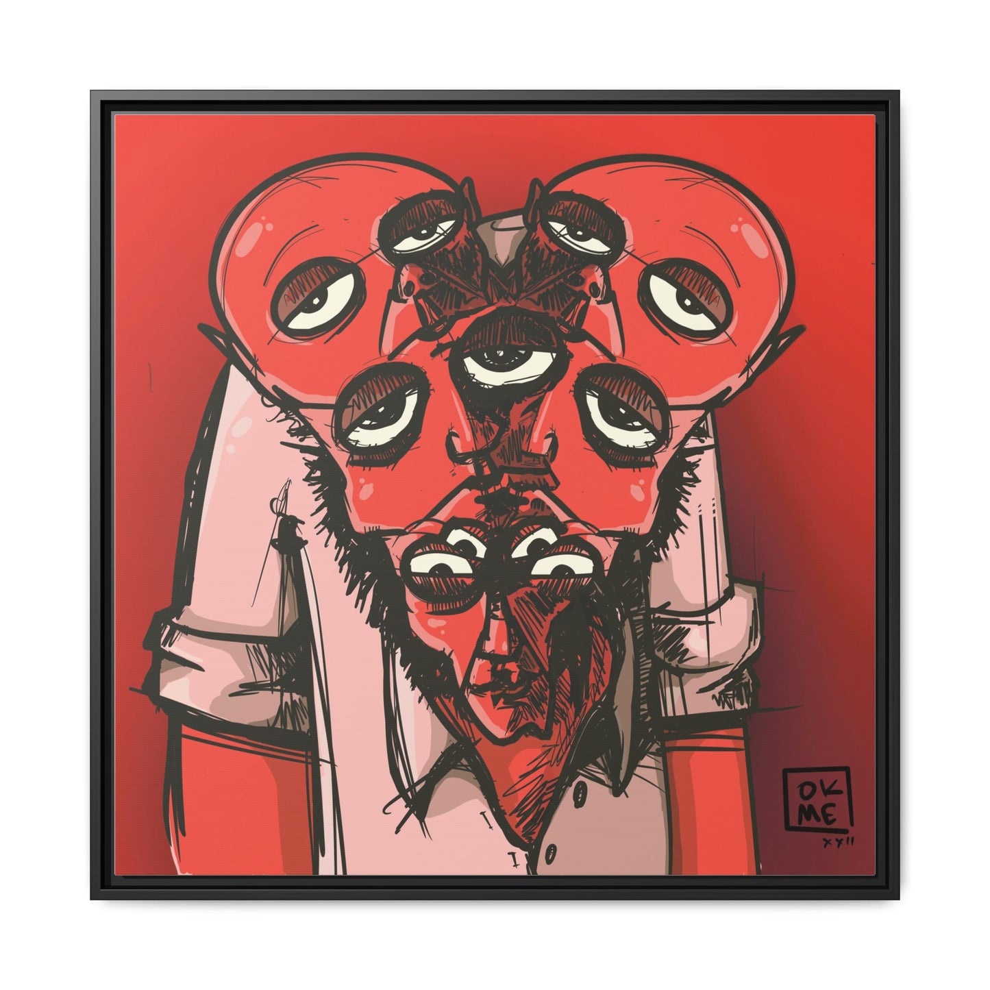 Mern - Gallery Canvas Wrap, Square Frame