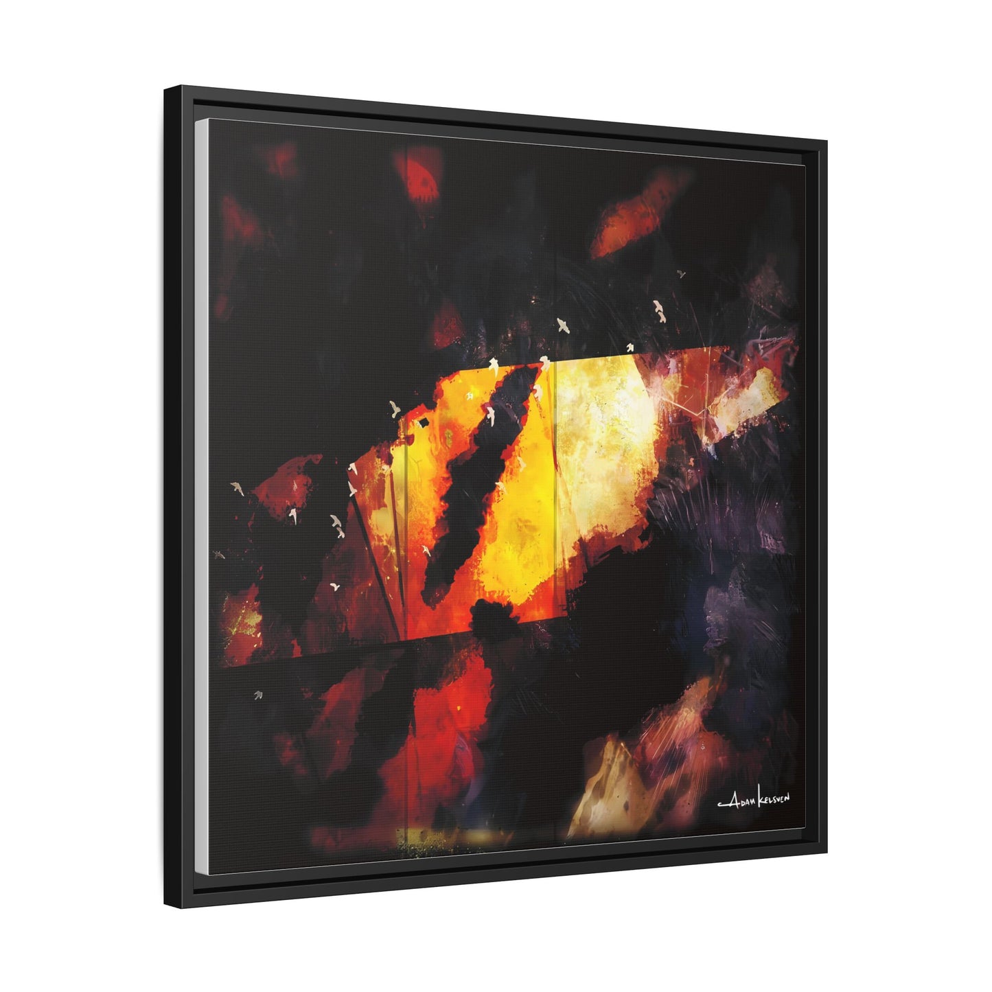 Birds Eye View - Gallery Canvas Wrap, Square Frame