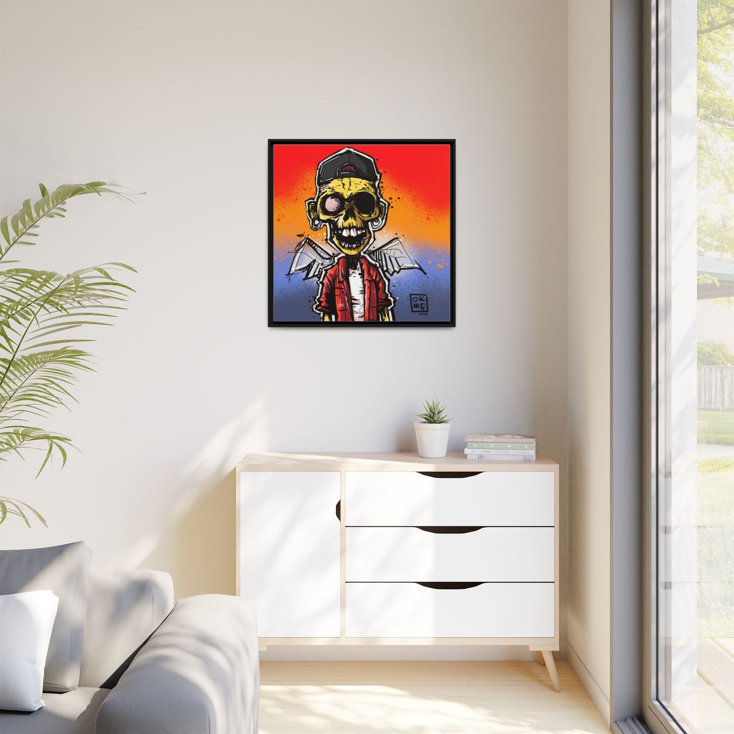 Scapula - Gallery Canvas Wrap, Square Frame