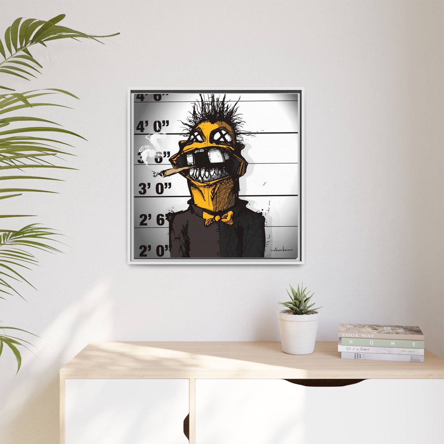 Creep #323 - Gallery Canvas Wraps, Square Frame