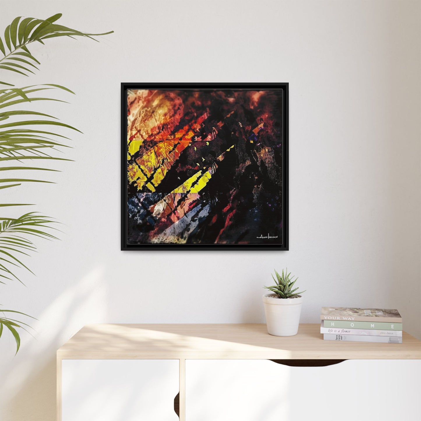 Fjords - Gallery Canvas Wrap, Square Frame