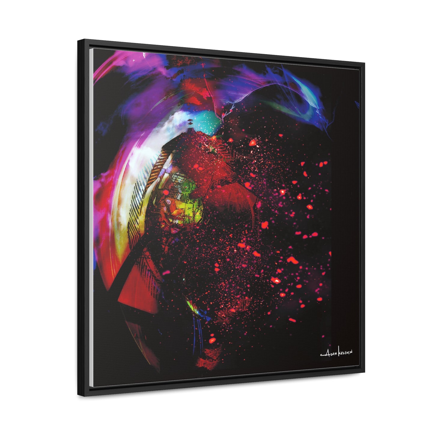 Matrices - Canvas Print, Square Frame