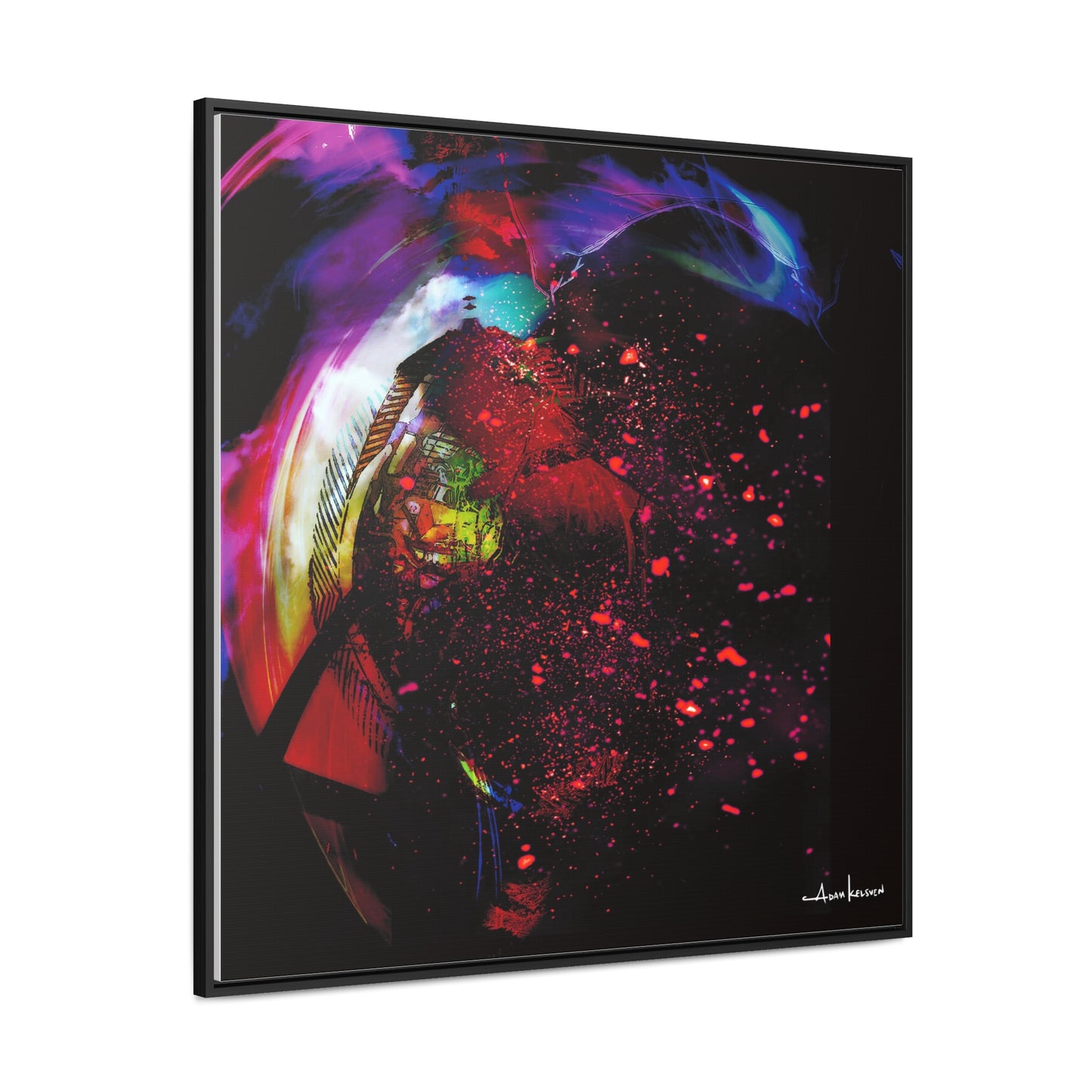 Matrices - Canvas Print, Square Frame