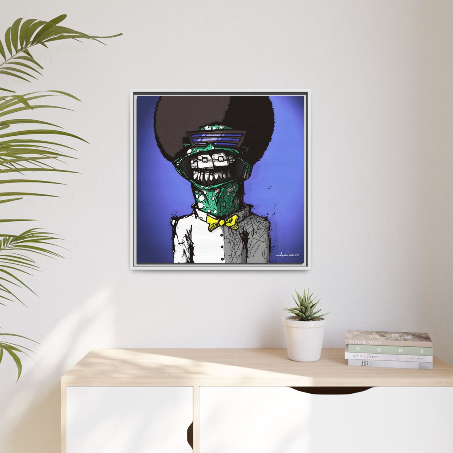Creep #159 - Gallery Canvas Wraps, Square Frame
