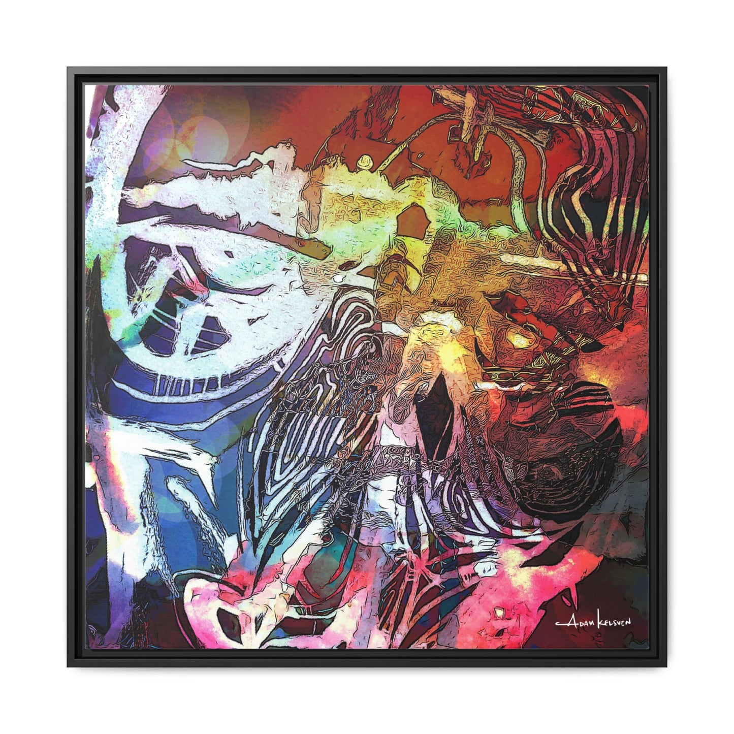 Machine - Gallery Canvas Wrap, Square Frame