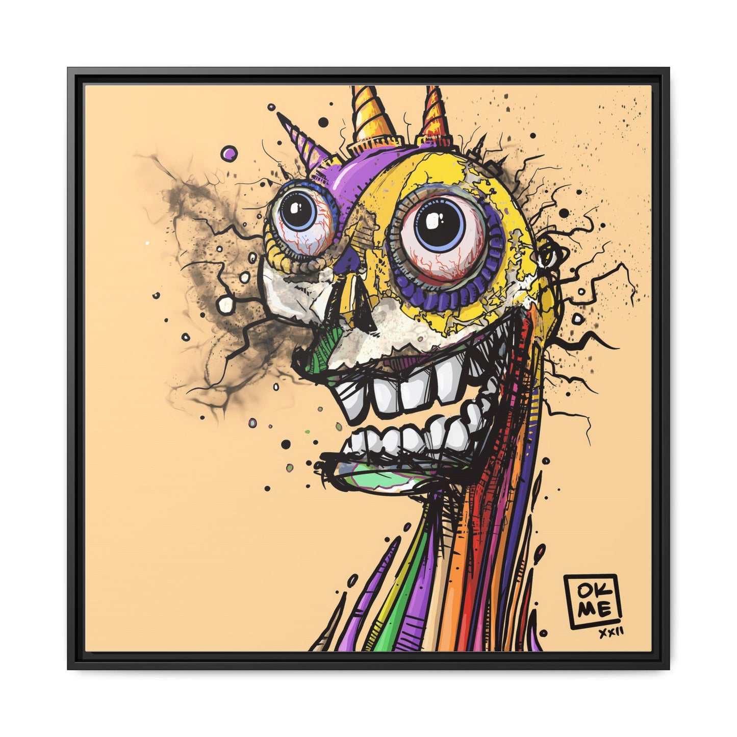 Fanta - Gallery Canvas Wrap, Square Frame