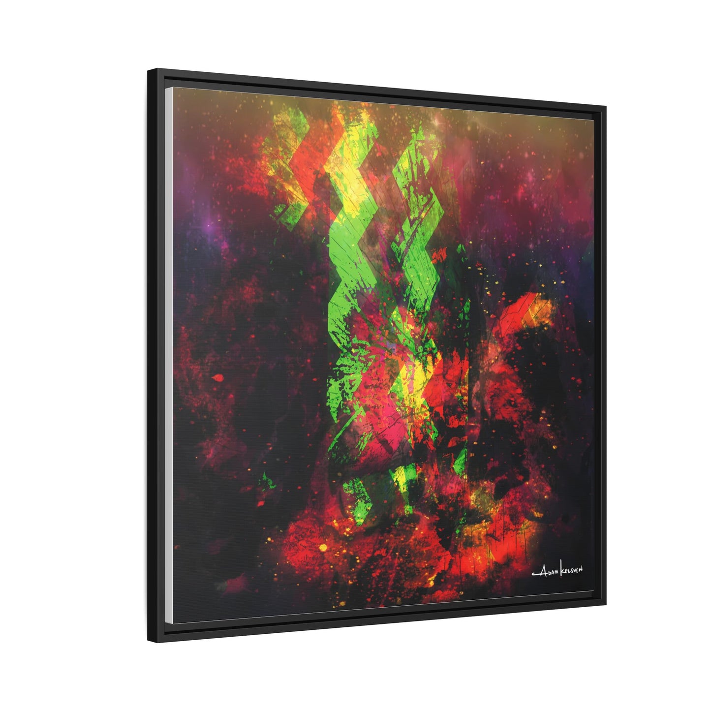 Sailboat - Gallery Canvas Wrap, Square Frame