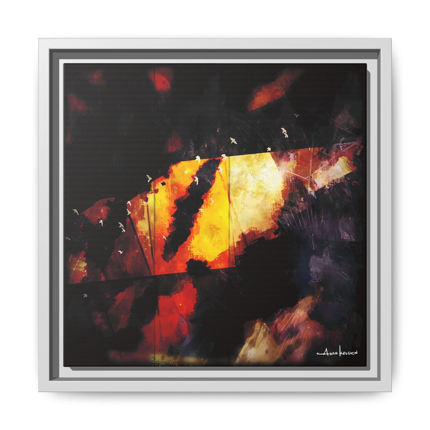 Birds Eye View - Gallery Canvas Wrap, Square Frame