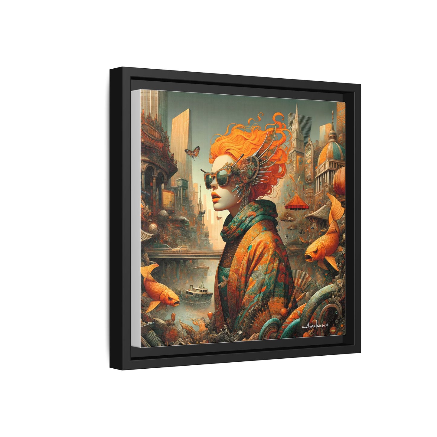 Urban Siren - Gallery Canvas Wrap, Square Frame