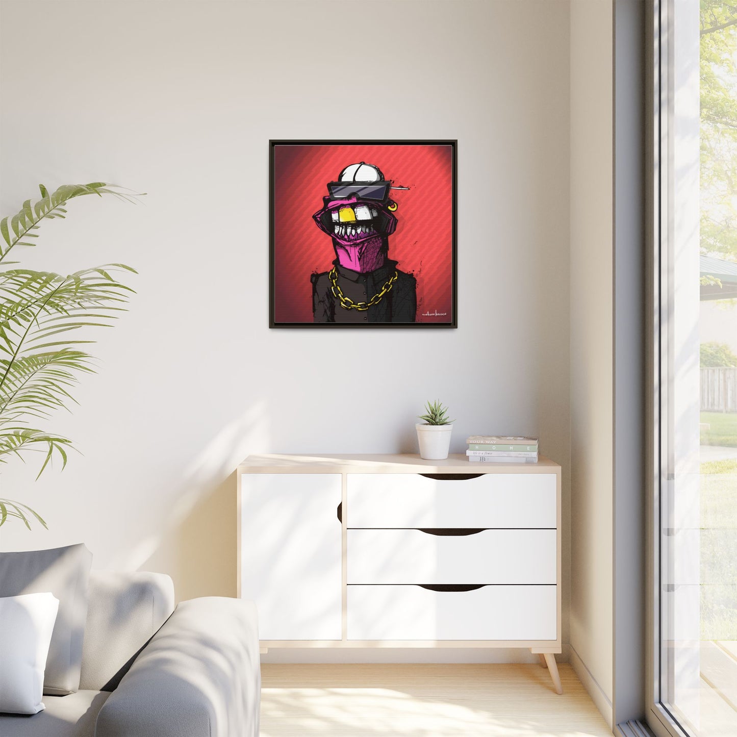 Creep #063 - Gallery Canvas Wraps, Square Frame