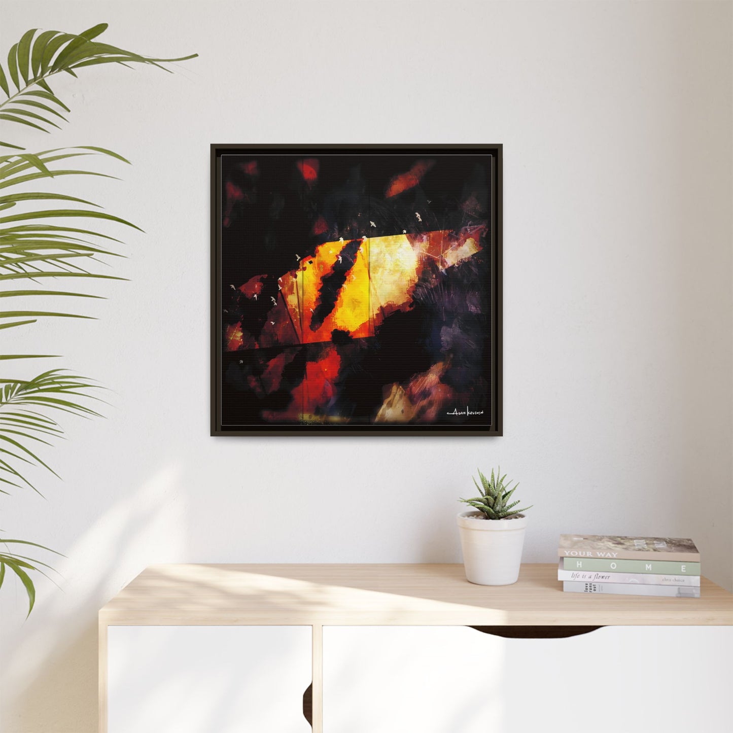 Birds Eye View - Gallery Canvas Wrap, Square Frame