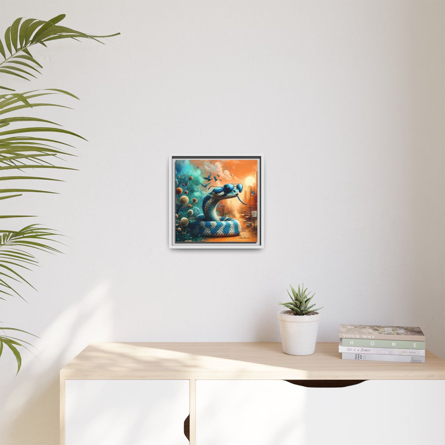 Southwestern Serpent - Gallery Canvas Wrap, Square Frame