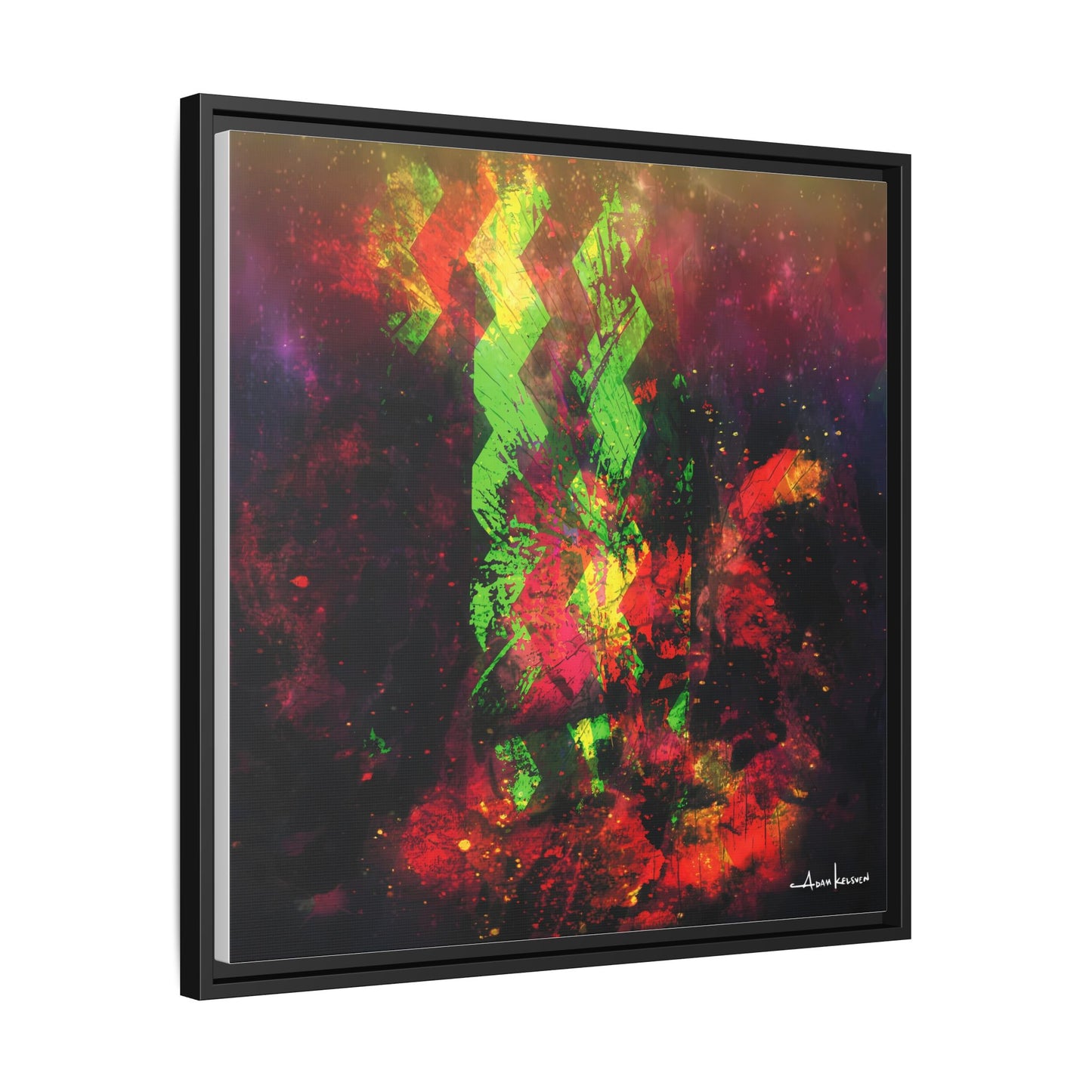 Sailboat - Gallery Canvas Wrap, Square Frame