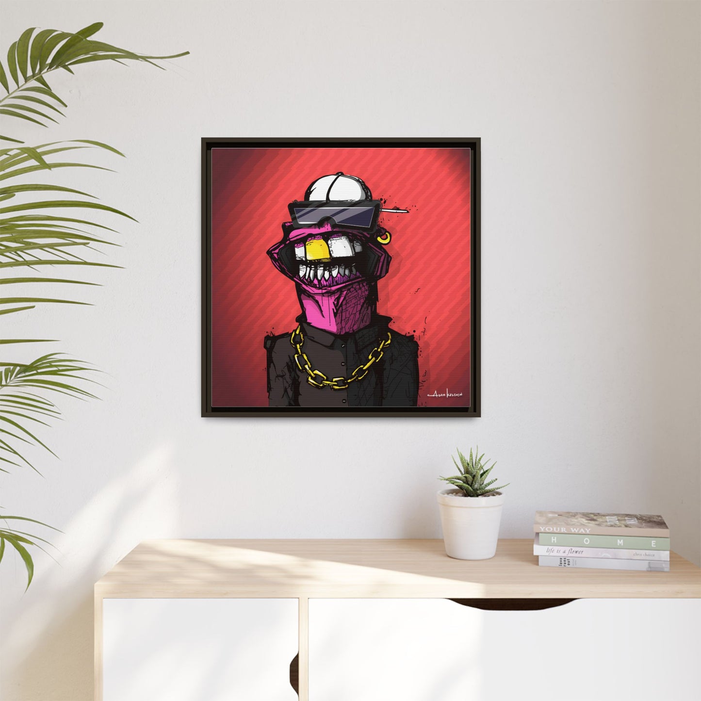 Creep #063 - Gallery Canvas Wraps, Square Frame