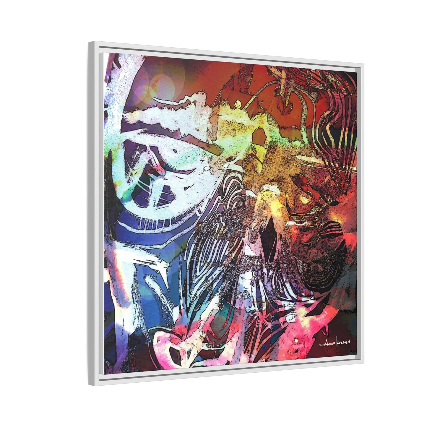 Machine - Gallery Canvas Wrap, Square Frame