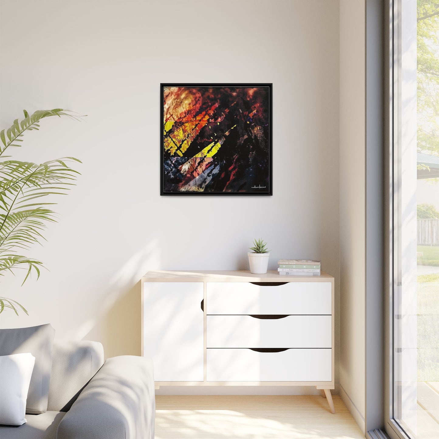 Fjords - Gallery Canvas Wrap, Square Frame