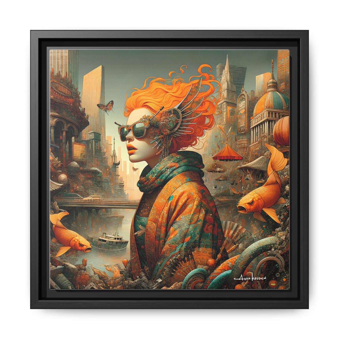 Urban Siren - Gallery Canvas Wrap, Square Frame