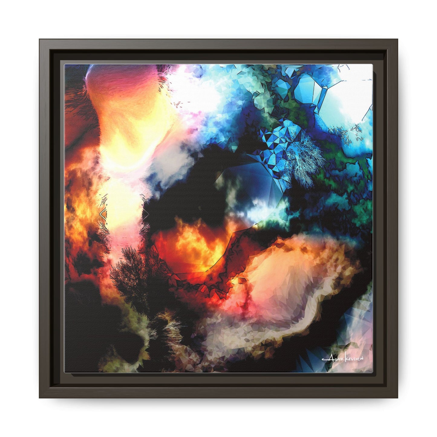Rubble - Gallery Canvas Wrap, Square Frame