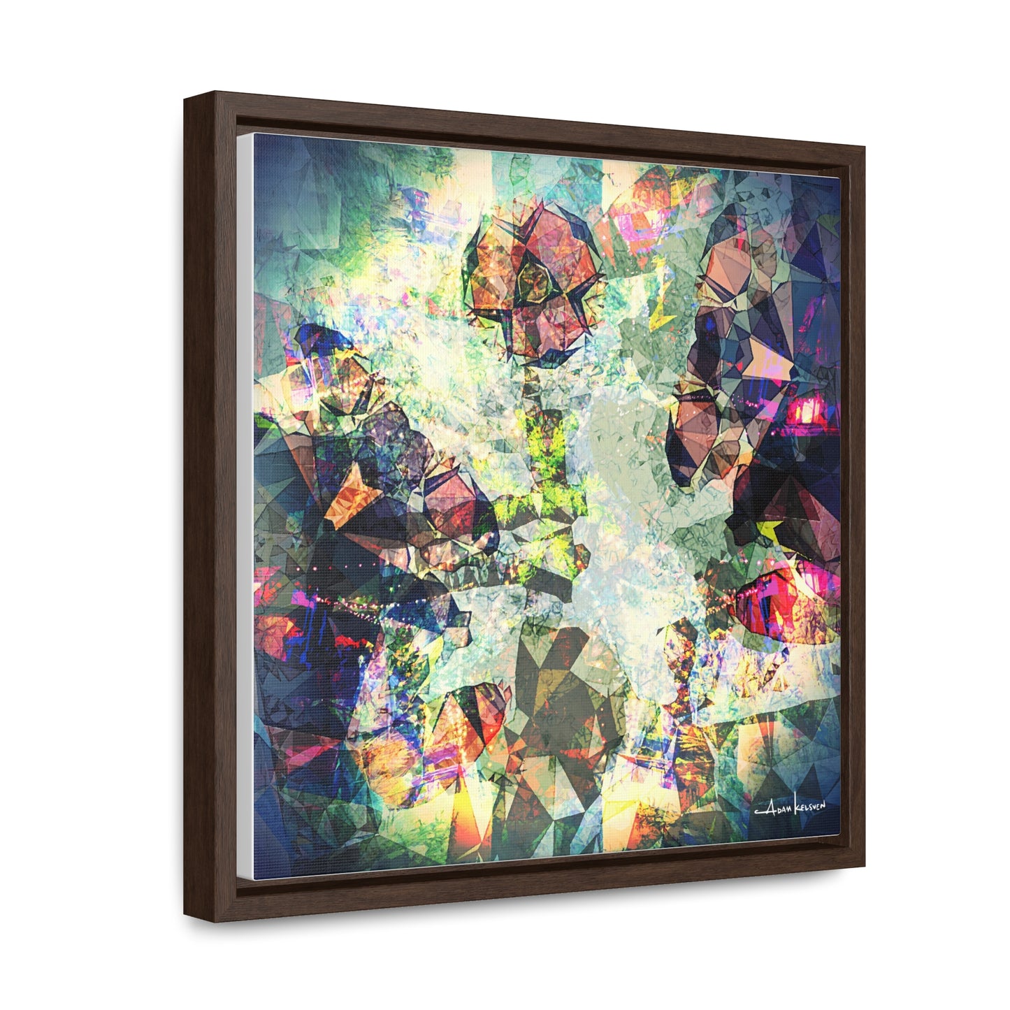 Gentlemanly Conversation - Canvas Print, Square Frame