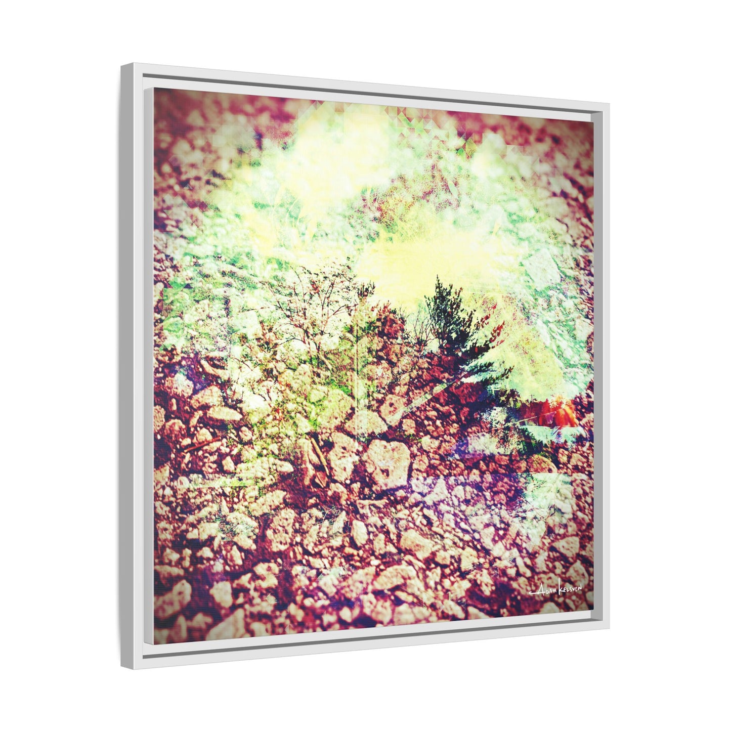 Caterpillar - Gallery Canvas Wrap, Square Frame