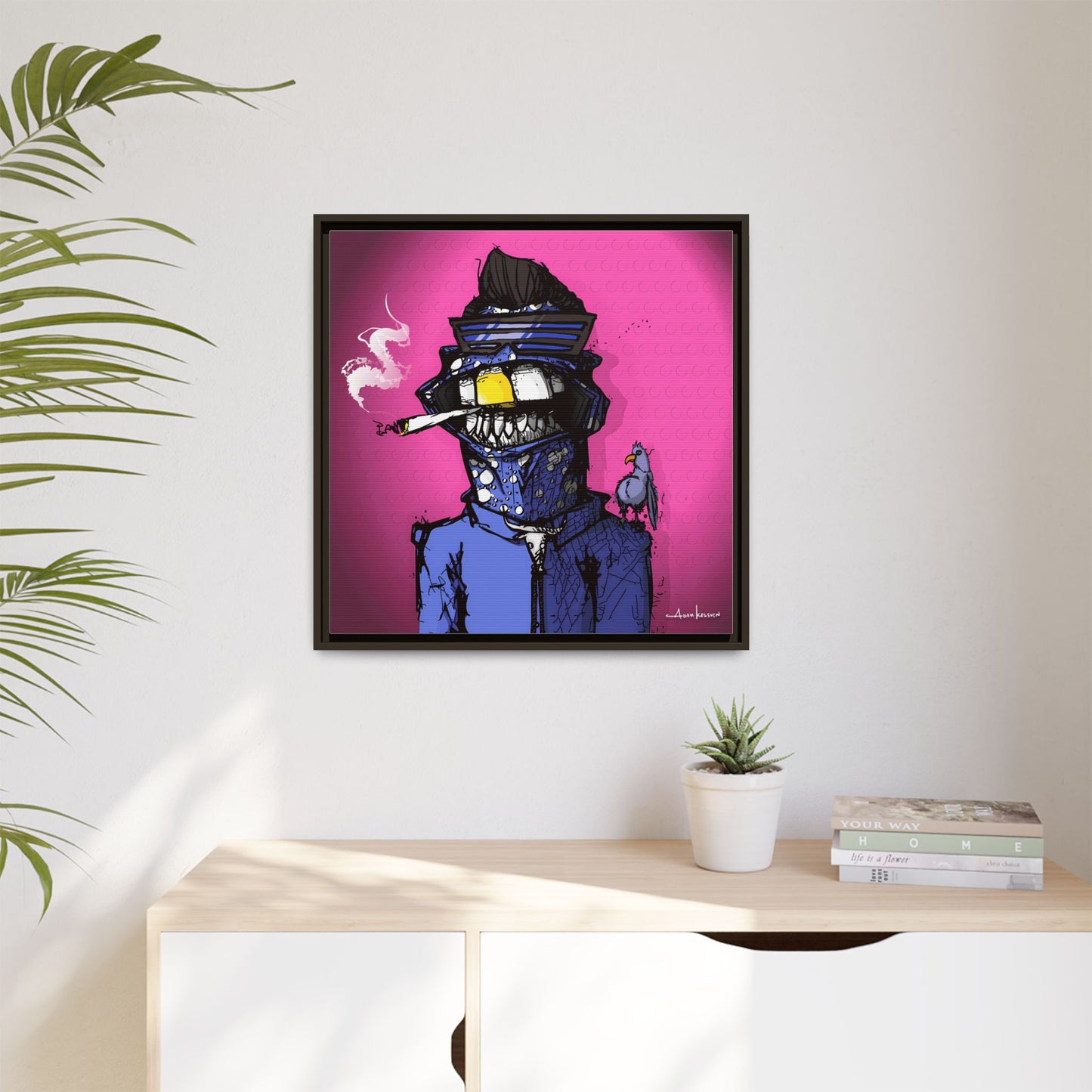 Creep #022 - Gallery Canvas Wraps, Square Frame