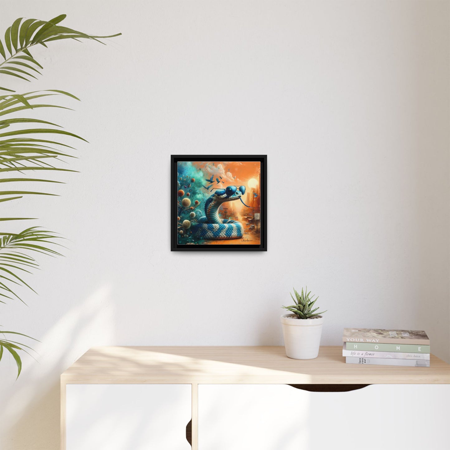 Southwestern Serpent - Gallery Canvas Wrap, Square Frame