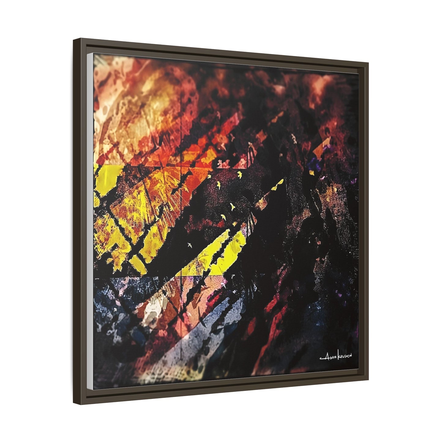 Fjords - Gallery Canvas Wrap, Square Frame
