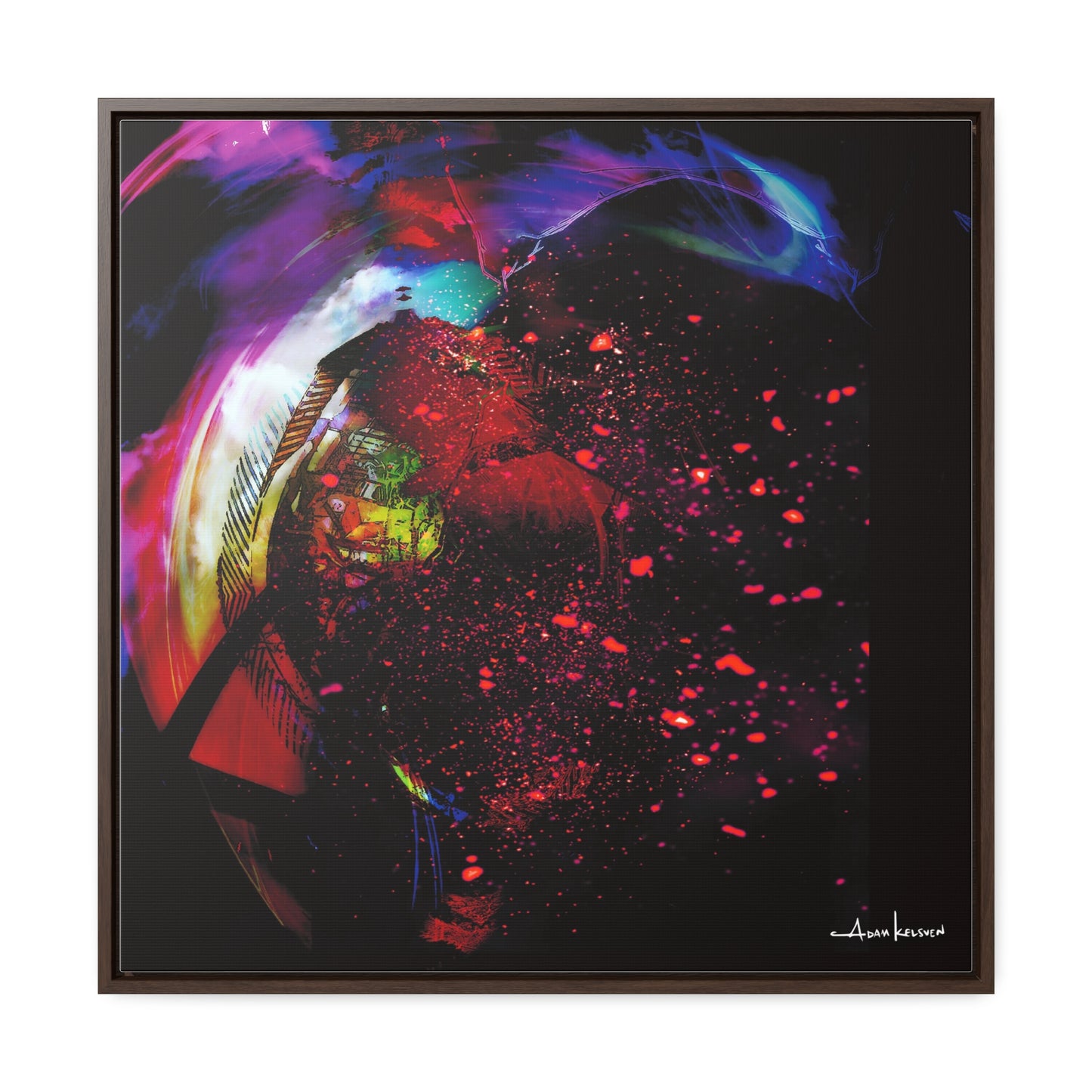 Matrices - Canvas Print, Square Frame