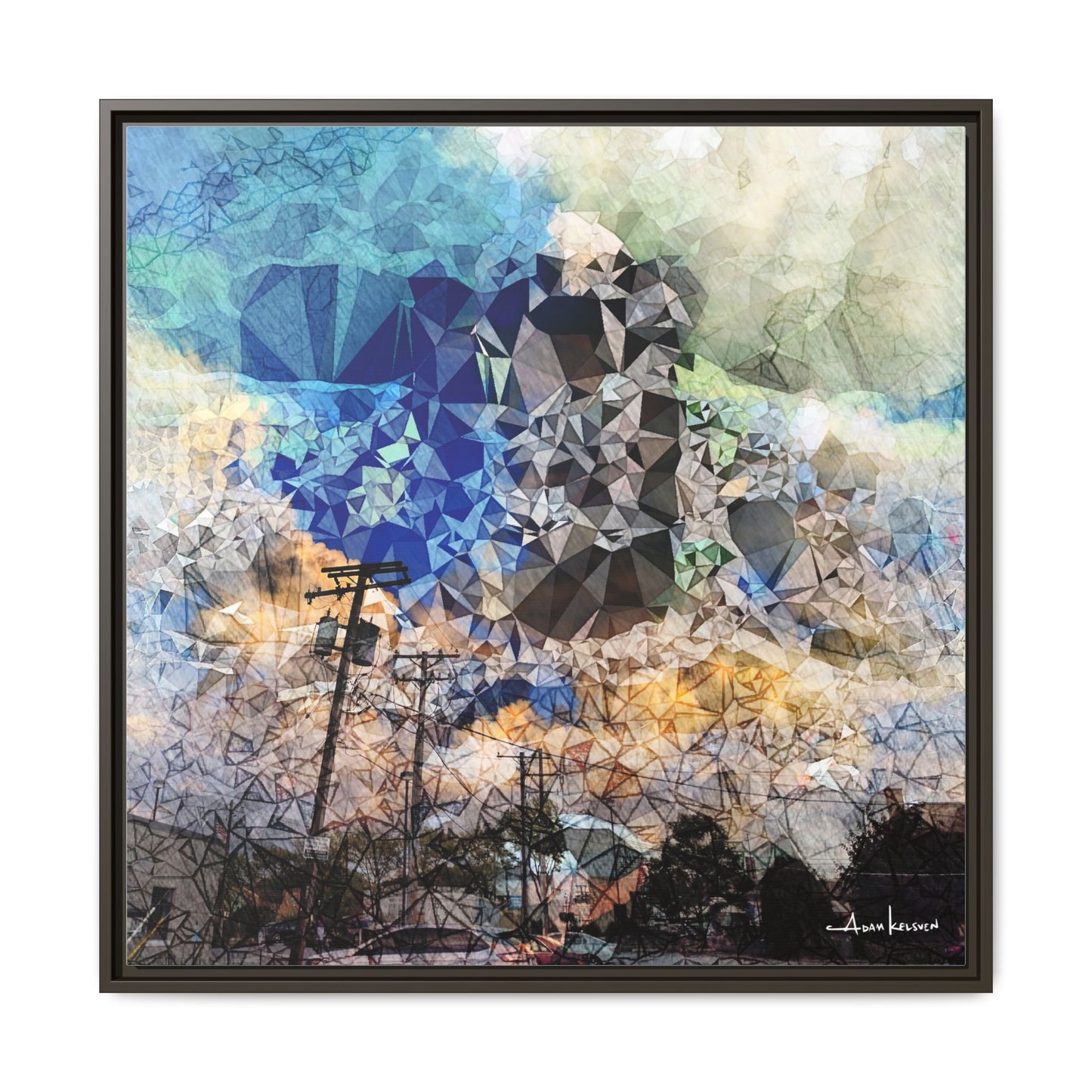 Storms - Gallery Canvas Wrap, Square Frame