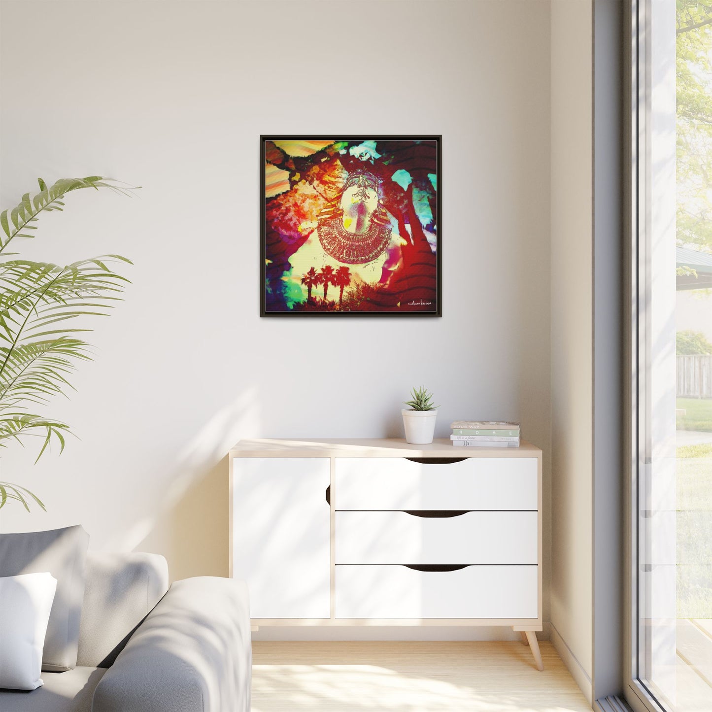 West Quest - Gallery Canvas Wrap, Square Frame