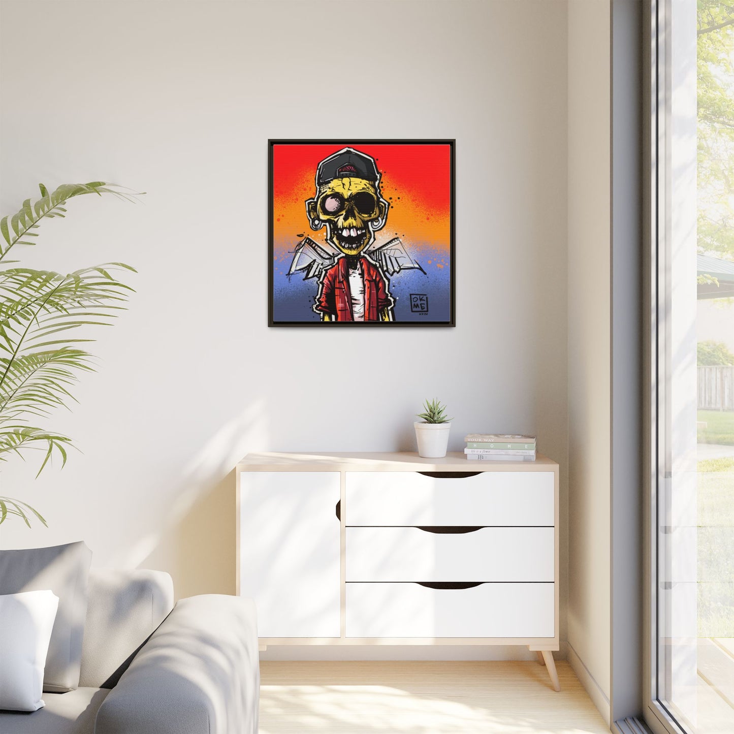 Scapula - Gallery Canvas Wrap, Square Frame