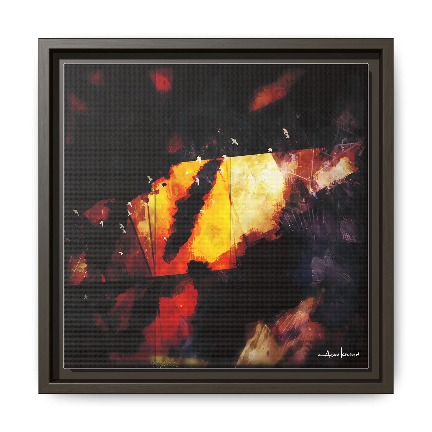 Birds Eye View - Gallery Canvas Wrap, Square Frame