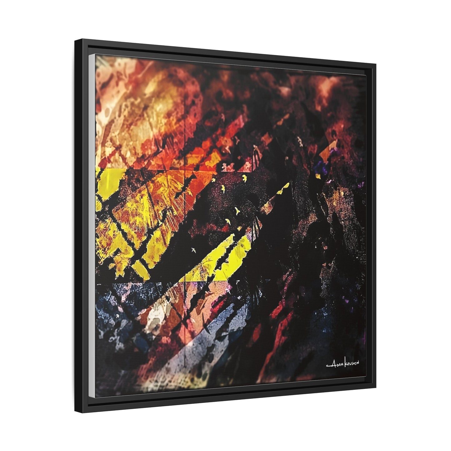 Fjords - Gallery Canvas Wrap, Square Frame