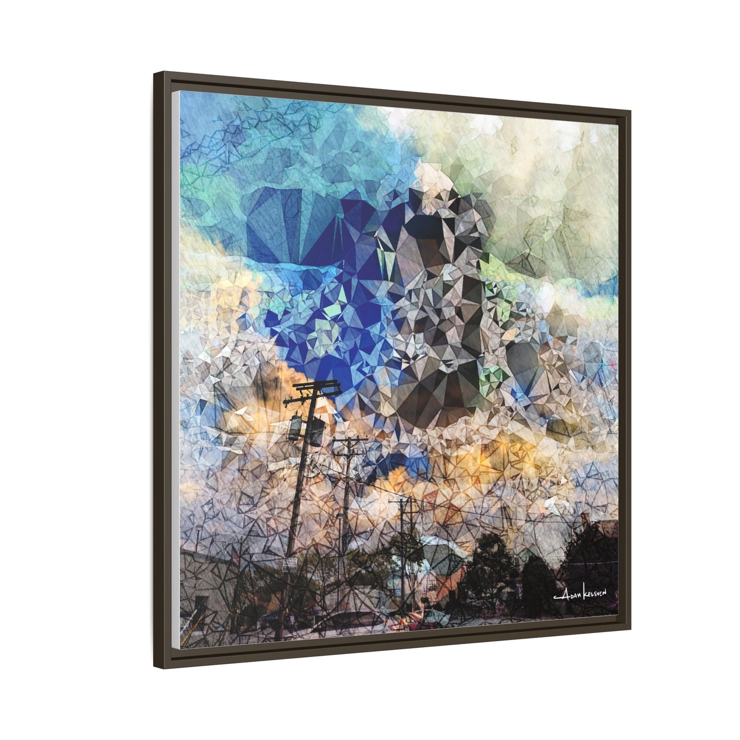 Storms - Gallery Canvas Wrap, Square Frame