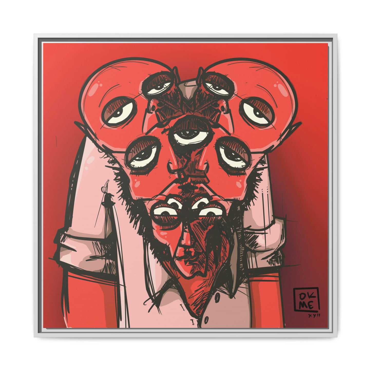 Mern - Gallery Canvas Wrap, Square Frame