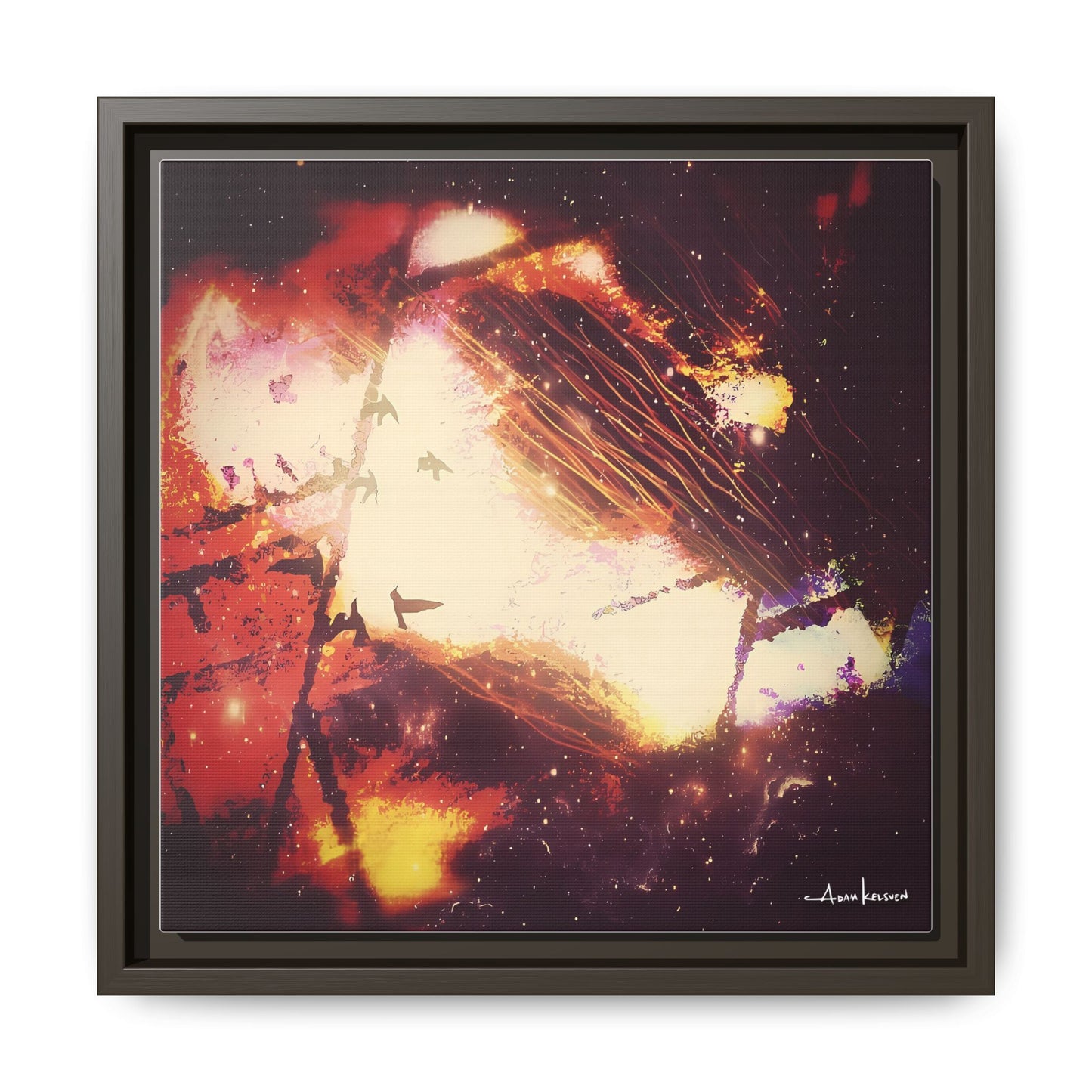 Universal Leak - Gallery Canvas Wrap, Square Frame