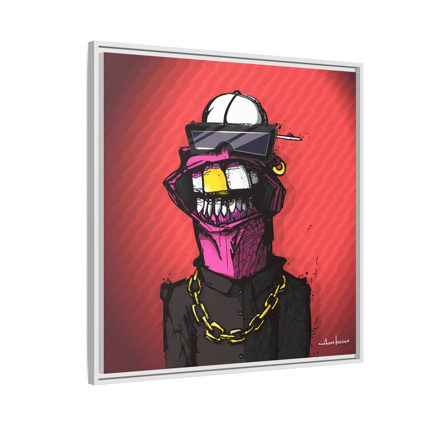 Creep #063 - Gallery Canvas Wraps, Square Frame