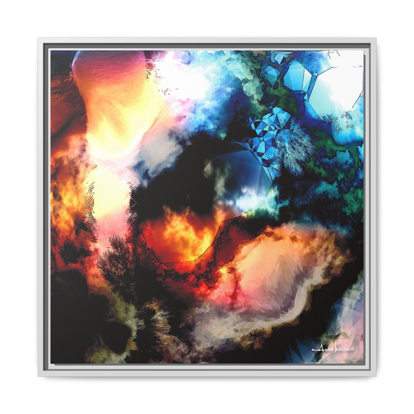 Rubble - Gallery Canvas Wrap, Square Frame