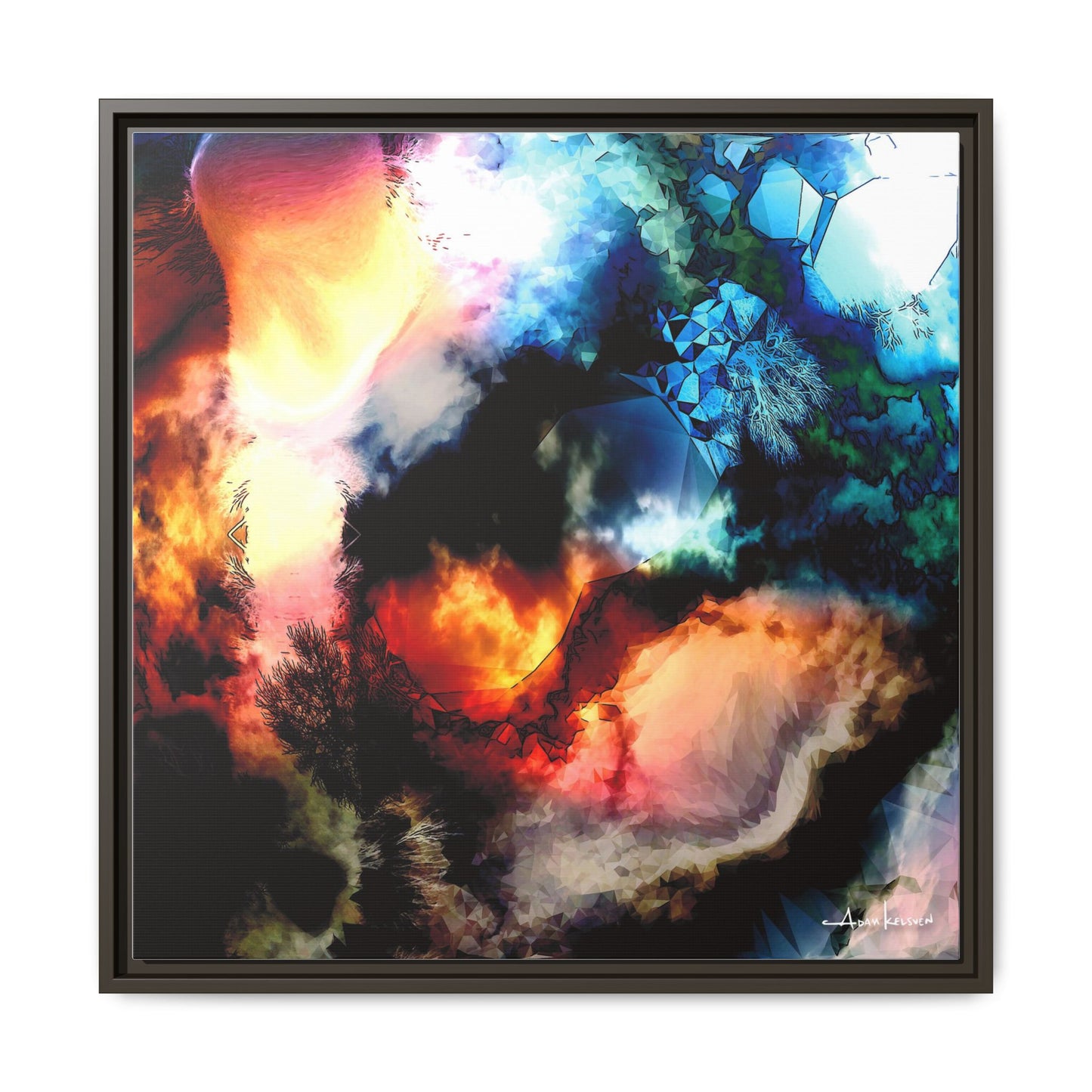 Rubble - Gallery Canvas Wrap, Square Frame