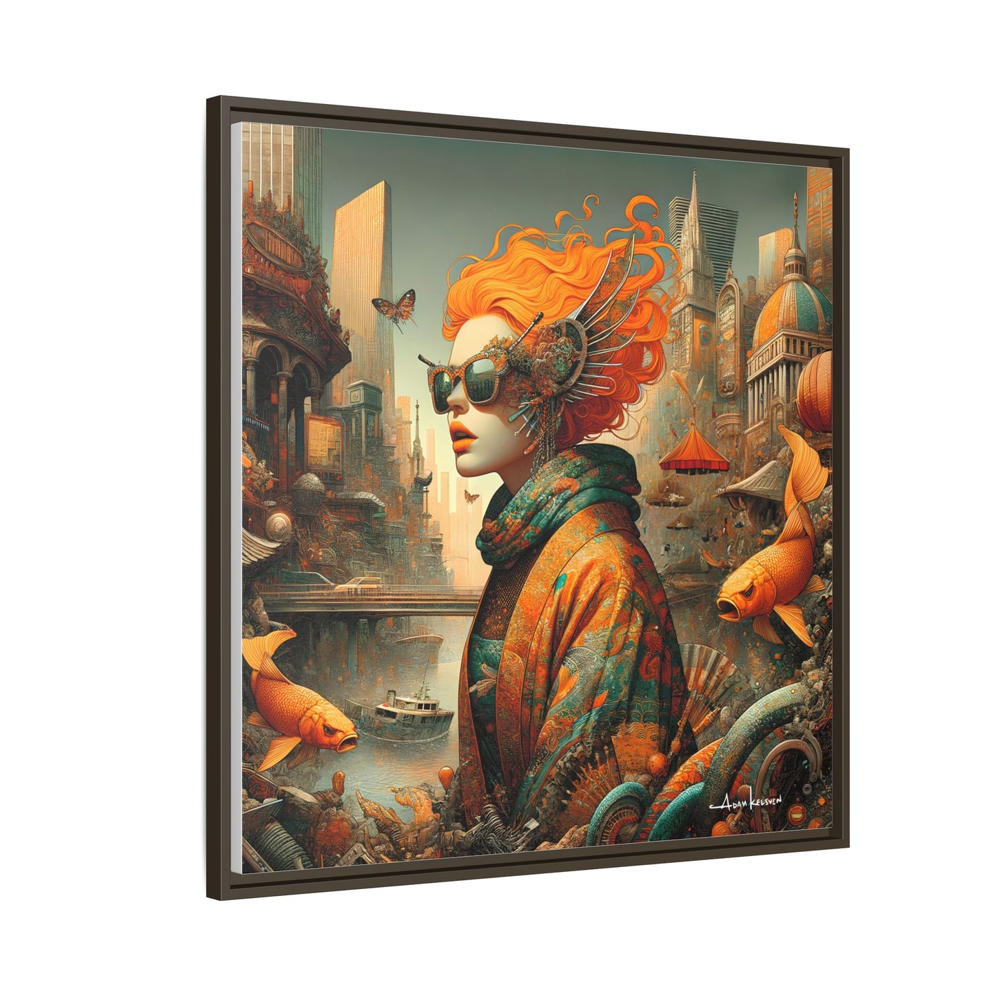 Urban Siren - Gallery Canvas Wrap, Square Frame
