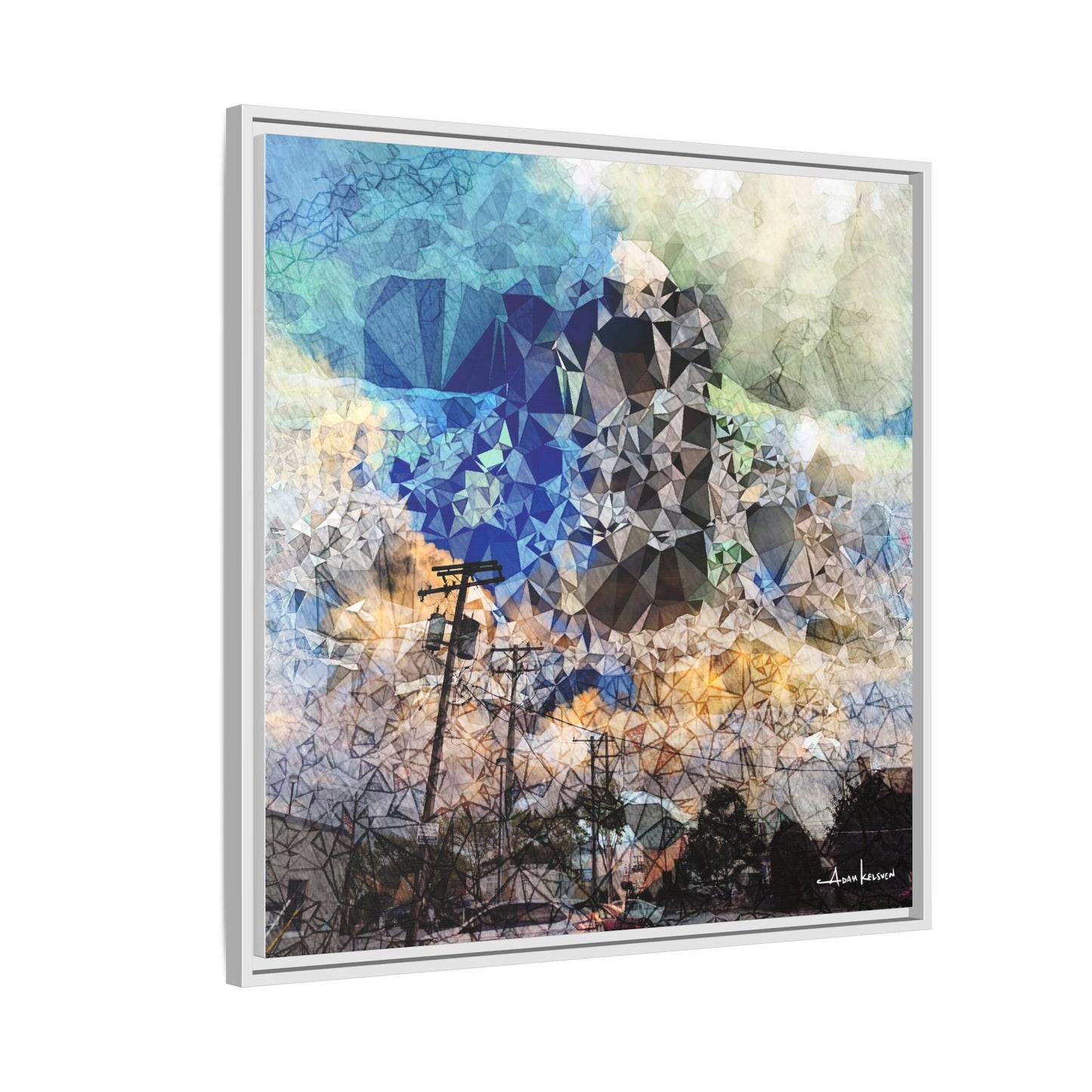 Storms - Gallery Canvas Wrap, Square Frame