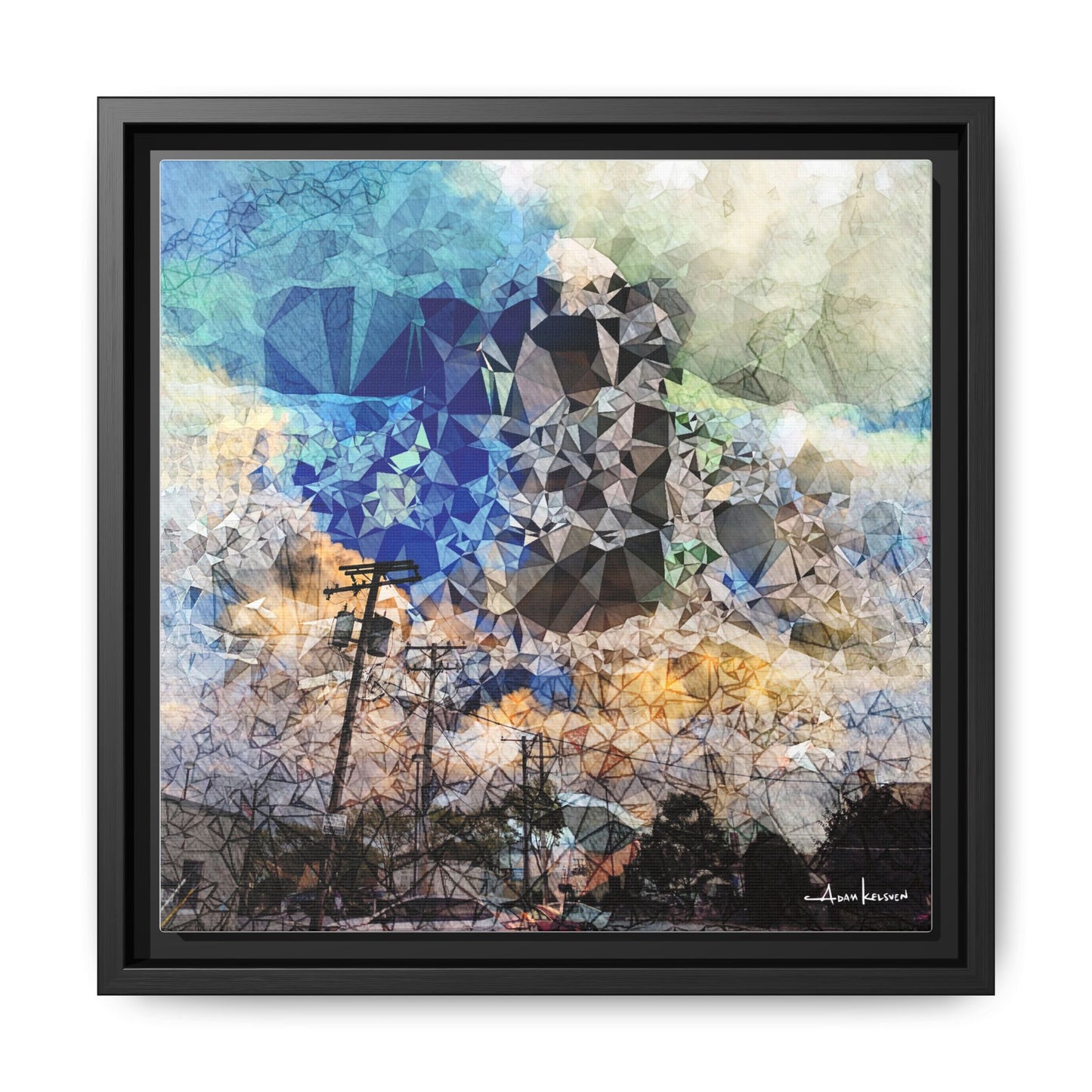 Storms - Gallery Canvas Wrap, Square Frame