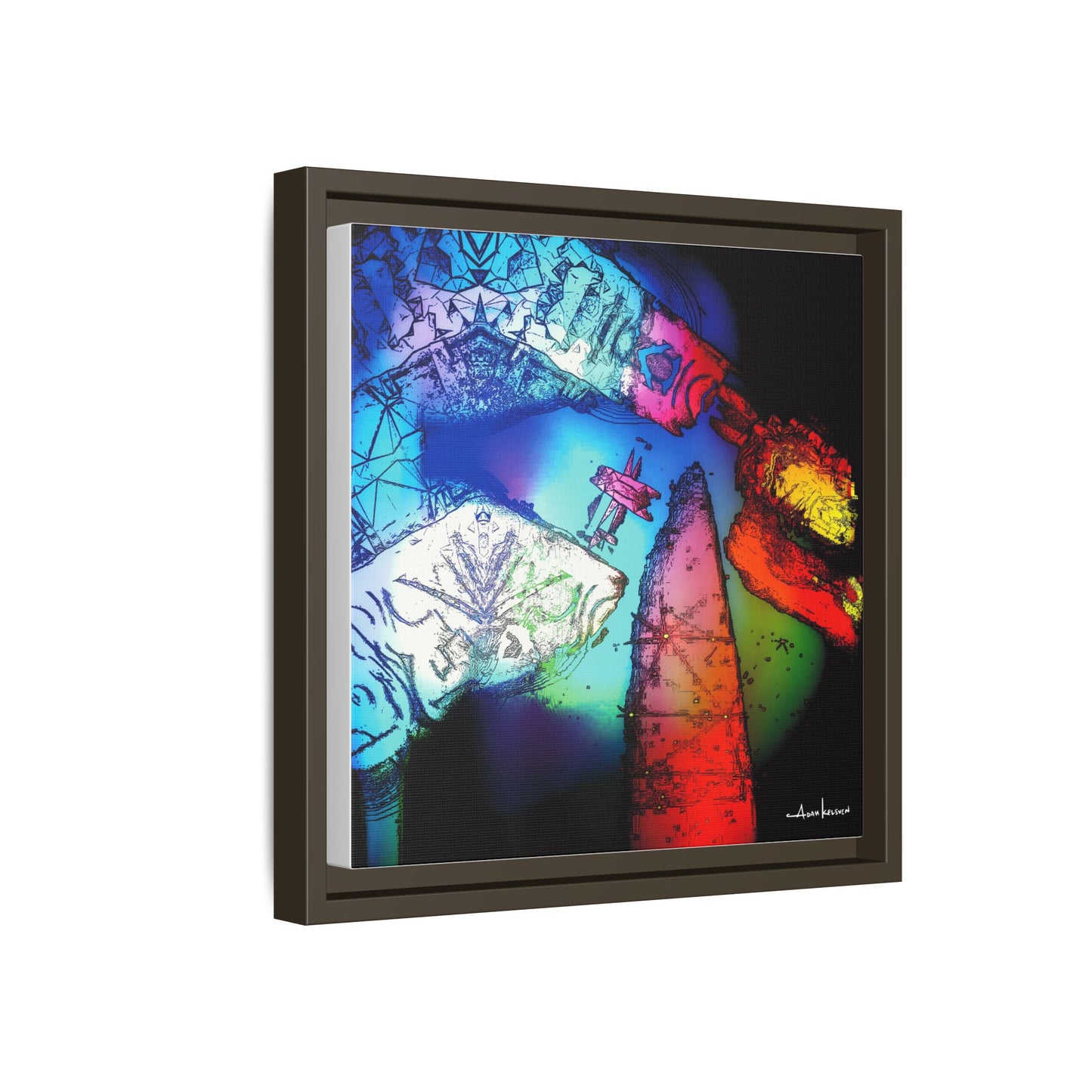 You Digital Turtle - Gallery Canvas Wrap, Square Frame