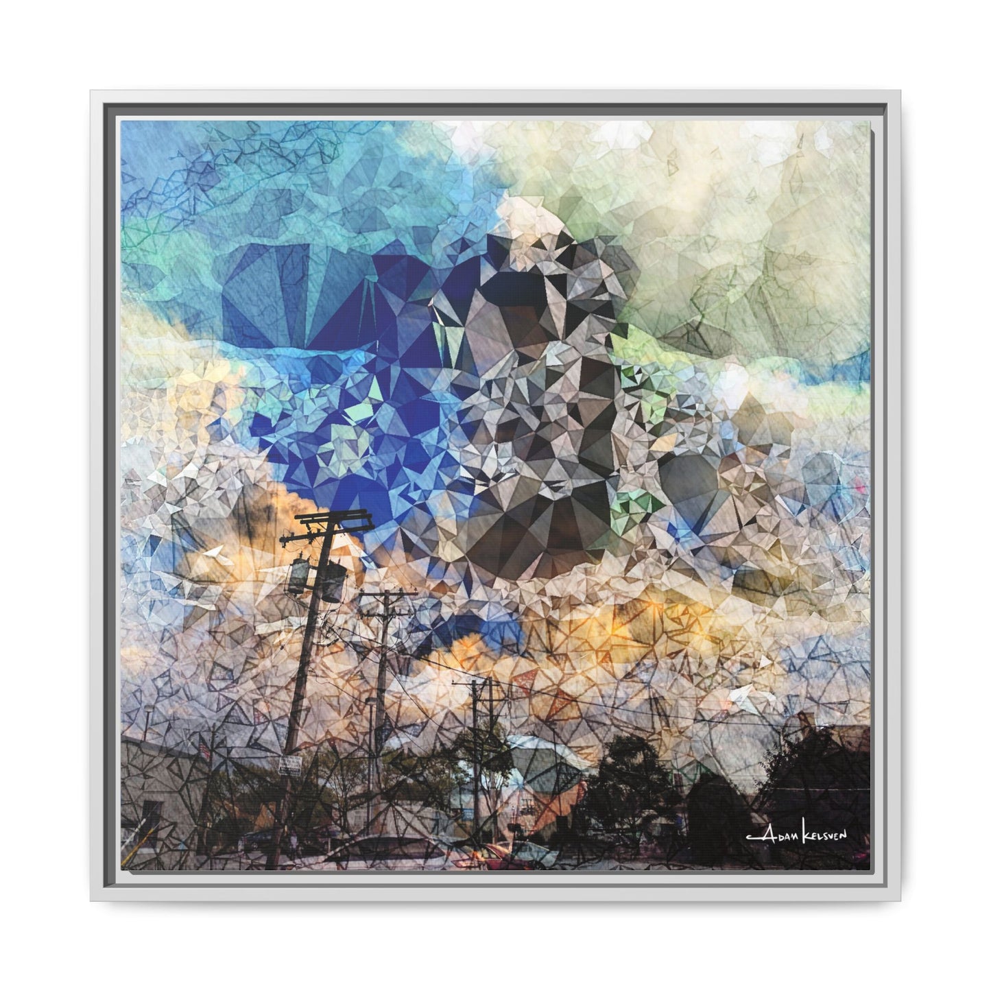 Storms - Gallery Canvas Wrap, Square Frame