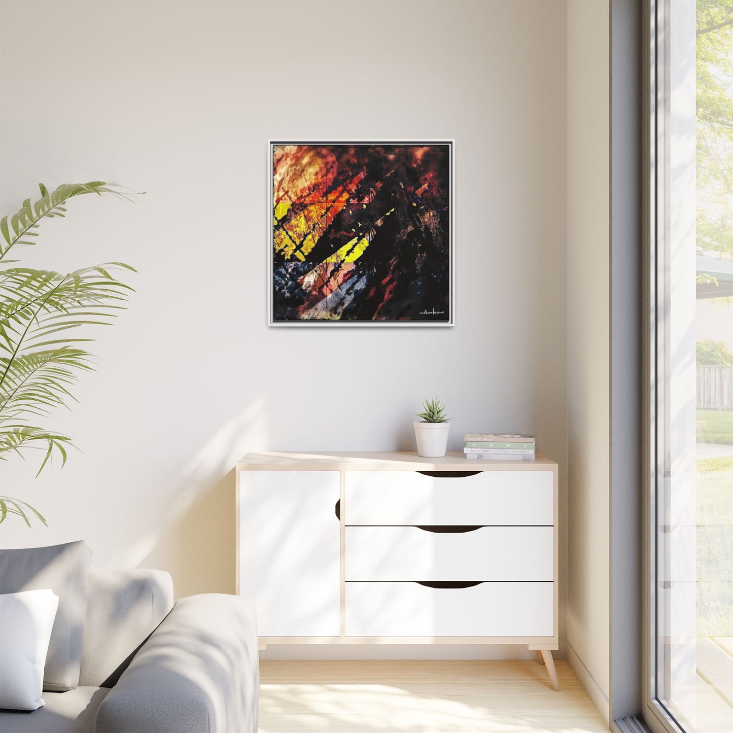 Fjords - Gallery Canvas Wrap, Square Frame